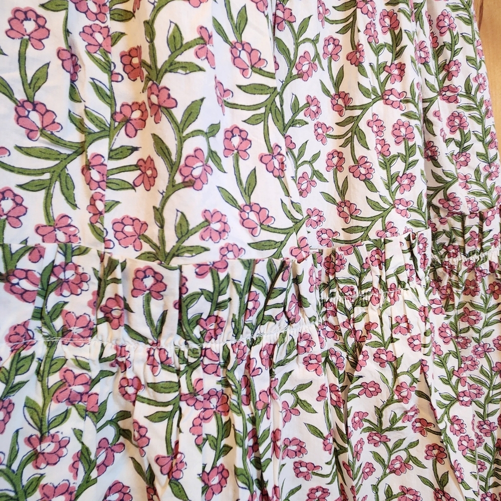 Eddy Women's Olivia Midi Dress in White/Amaranth Floral, Size S, $398 NWT - Picture 10 of 14